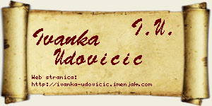 Ivanka Udovičić vizit kartica